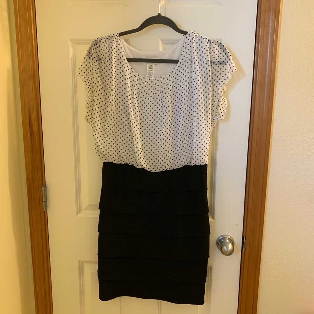 Black and white dress